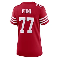Maillot Nike Dominick Puni Scarlet San Francisco 49ers Team Game pour femme