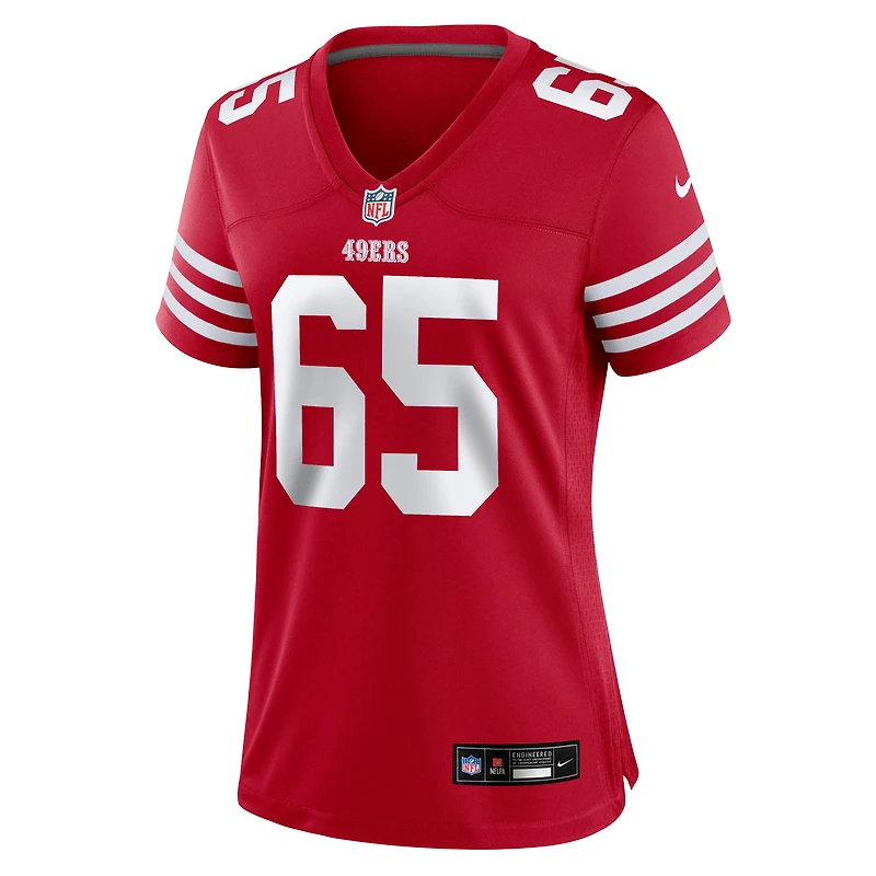 Women's Nike Drew Moss  Scarlet San Francisco 49ers Team Game Jersey