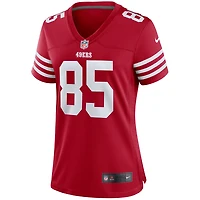 Maillot de joueur Nike George Kittle Scarlet San Francisco 49ers pour femme