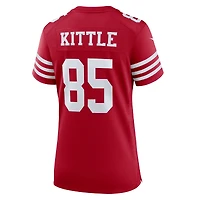 Maillot Nike George Kittle Scarlet pour femme des San Francisco 49ers Team Game Player