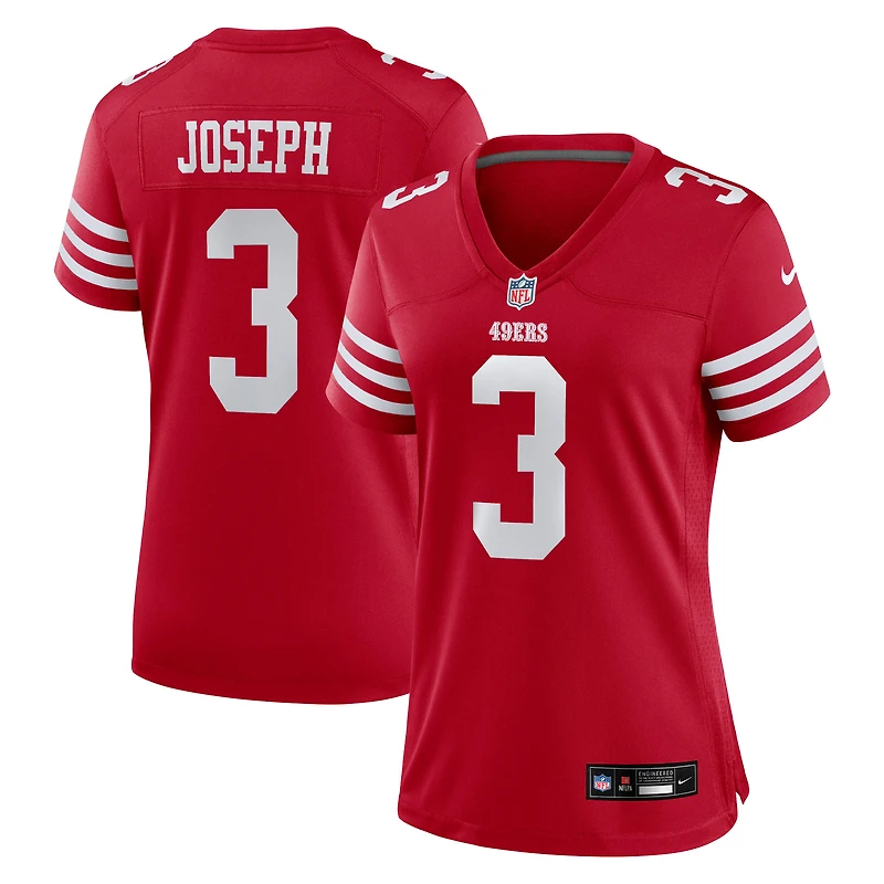 Maillot Nike Greg Joseph Scarlet pour femme des San Francisco 49ers