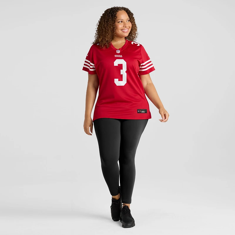 Maillot Nike Greg Joseph Scarlet pour femme des San Francisco 49ers