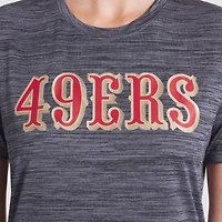 T-shirt Nike Dri-FIT pour femme, coloris charbon chiné, collection Rivalries 2025, San Francisco 49ers