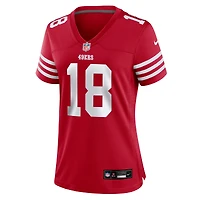 Maillot de match Nike Isaiah Hodgins Scarlet des San Francisco 49ers pour femme