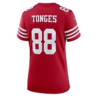 Women's Nike Jake Tonges  Scarlet San Francisco 49ers Team Game Jersey