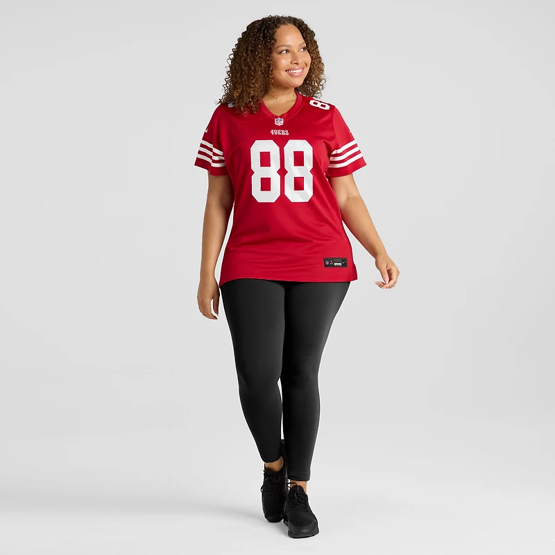 Women's Nike Jake Tonges  Scarlet San Francisco 49ers Team Game Jersey