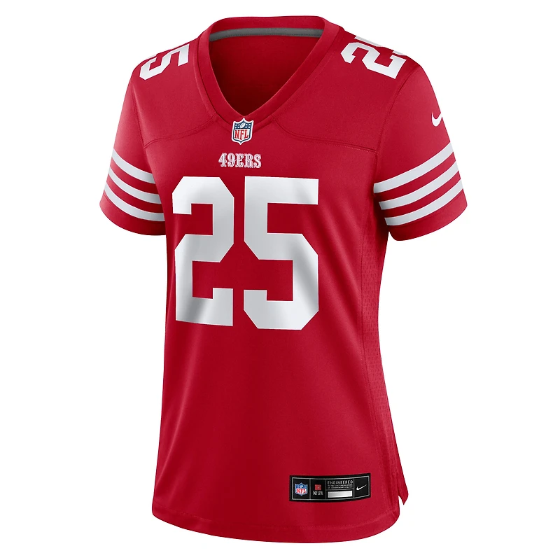 Women's Nike Jason Pinnock  Scarlet San Francisco 49ers Team Game Jersey
