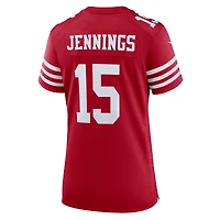 Maillot de match Nike Jauan Jennings Scarlet San Francisco 49ers pour femme