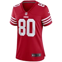Maillot de match joueur retraité Nike Jerry Rice Scarlet des San Francisco 49ers pour femme
