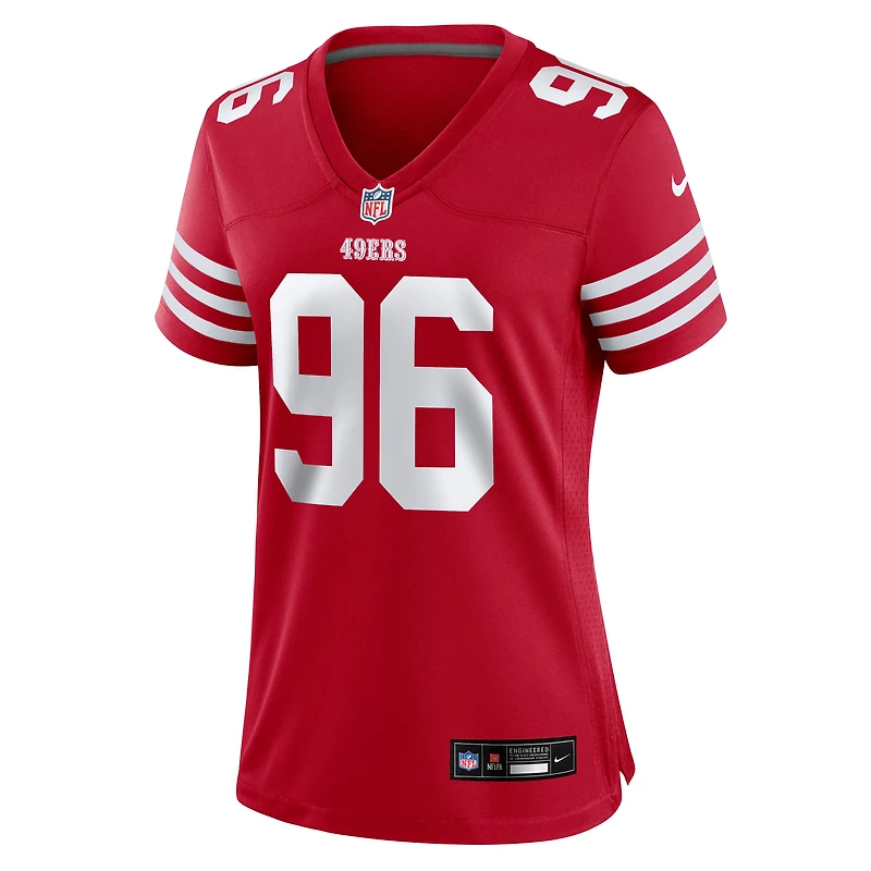 Maillot Nike Jordan Jefferson Scarlet pour femme des San Francisco 49ers