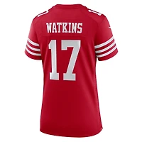 Maillot Nike Jordan Watkins Scarlet pour femme des San Francisco 49ers
