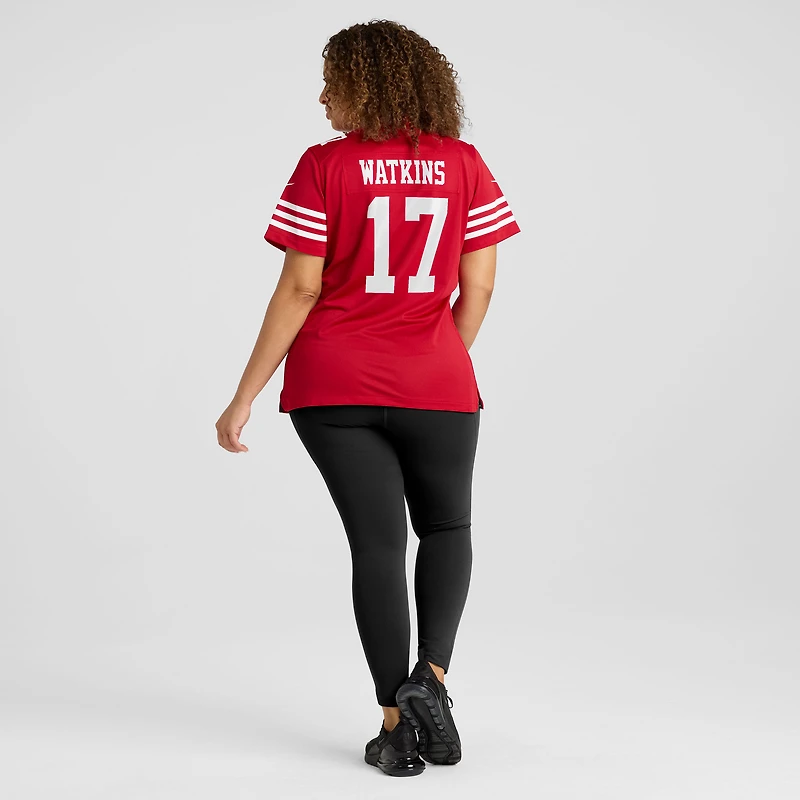 Maillot Nike Jordan Watkins Scarlet pour femme des San Francisco 49ers