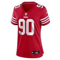 Maillot de match Nike Kevin Givens Scarlet San Francisco 49ers pour femme