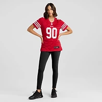 Maillot de match Nike Kevin Givens Scarlet San Francisco 49ers pour femme