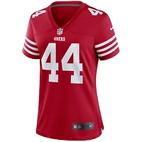 Maillot de match des joueurs San Francisco 49ers Nike Kyle Juszczyk Scarlet pour femme