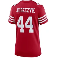Maillot de match des joueurs San Francisco 49ers Nike Kyle Juszczyk Scarlet pour femme