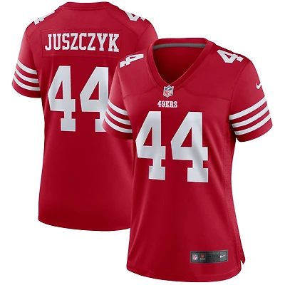Maillot de match des joueurs San Francisco 49ers Nike Kyle Juszczyk Scarlet pour femme