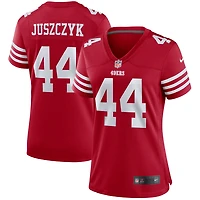 Maillot de match des joueurs San Francisco 49ers Nike Kyle Juszczyk Scarlet pour femme