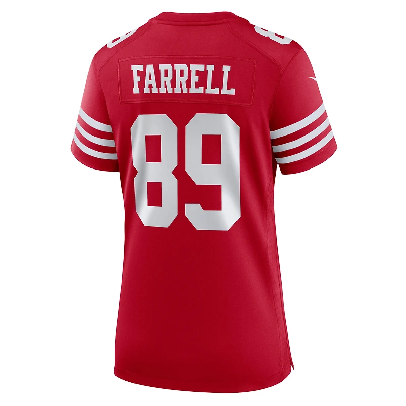 Women's Nike Luke Farrell  Scarlet San Francisco 49ers Team Game Jersey