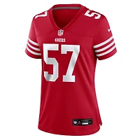 Maillot de match Nike Luke Gifford Scarlet des San Francisco 49ers pour femme