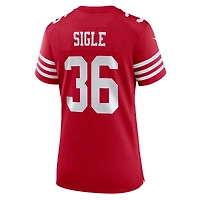 Maillot de match Nike Marques Sigle Scarlet des San Francisco 49ers pour femme