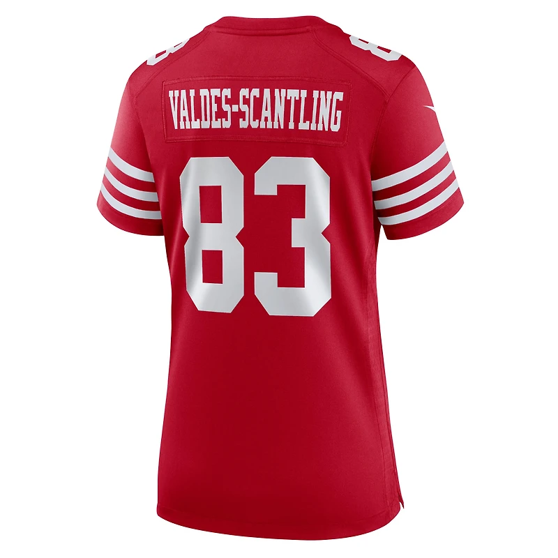 Maillot de match Nike Marquez Valdes-Scantling Scarlet pour femme des 49ers San Francisco