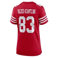 Maillot de match Nike Marquez Valdes-Scantling Scarlet pour femme des 49ers San Francisco