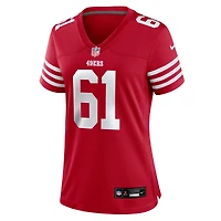 Women's Nike Matt Hennessy  Scarlet San Francisco 49ers Team Game Jersey