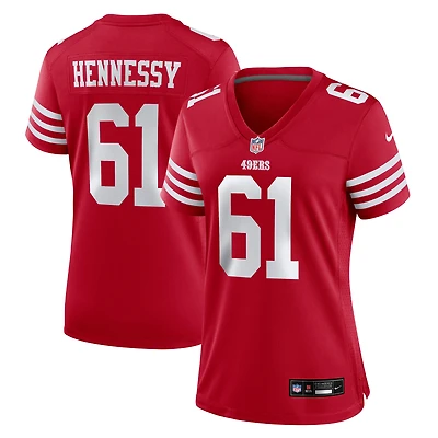 Women's Nike Matt Hennessy  Scarlet San Francisco 49ers Team Game Jersey