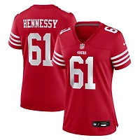Women's Nike Matt Hennessy  Scarlet San Francisco 49ers Team Game Jersey
