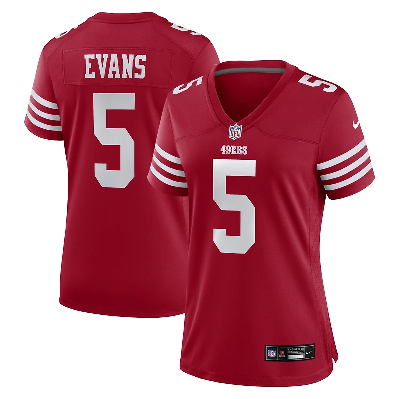 Maillot de match Nike Mike Evans Scarlet des 49ers San Francisco pour femmes