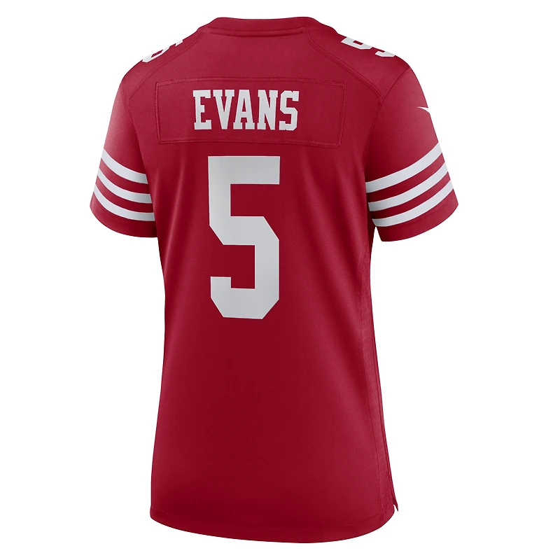 Maillot de match Nike Mike Evans Scarlet des 49ers San Francisco pour femmes