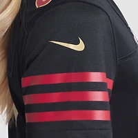 Maillot Nike Nick Bosa noir pour femme des San Francisco 49ers, collection Rivalries 2025