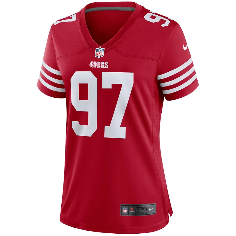 Maillot de joueur Nike Nick Bosa Scarlet San Francisco 49ers pour femme