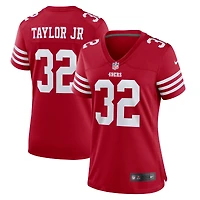Maillot Nike Patrick Taylor Jr. Scarlet San Francisco 49ers Team Game pour femme