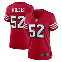 Maillot de match alternatif Nike Patrick Willis Scarlet pour femme des San Francisco 49ers