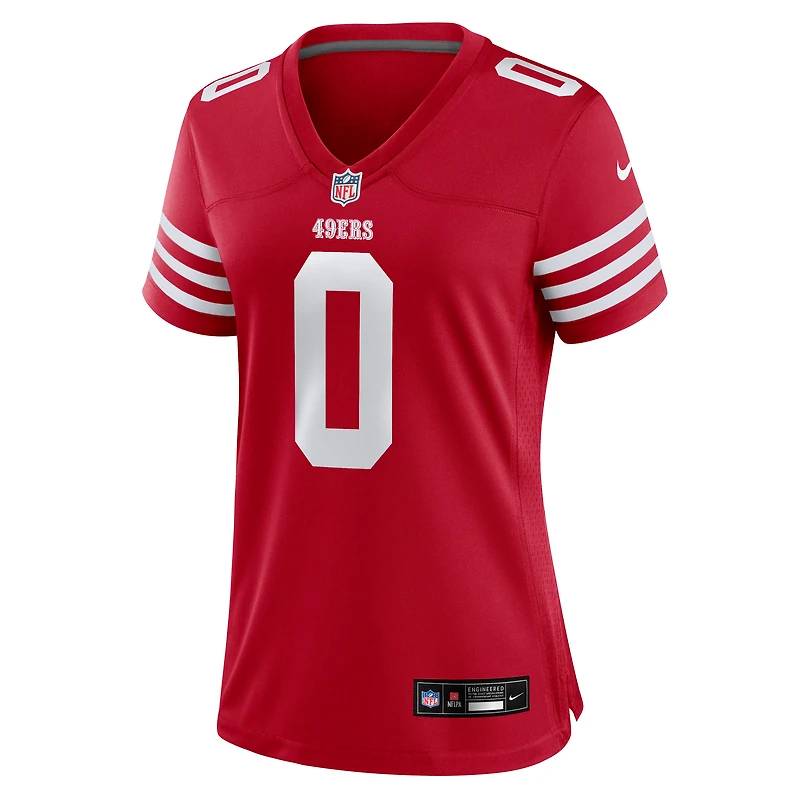 Maillot Nike Renardo Green Scarlet pour femme des San Francisco 49ers