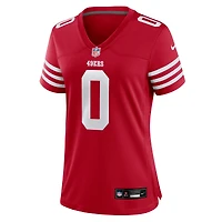 Women's Nike Renardo Green  Scarlet San Francisco 49ers Team Game Jersey
