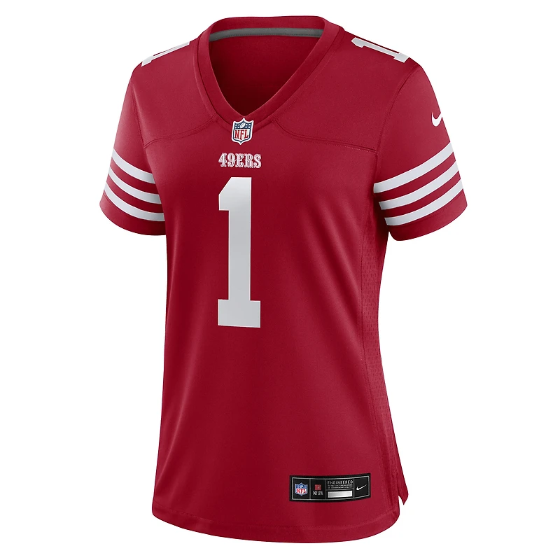 Maillot Nike Ricky Pearsall Scarlet pour femme des San Francisco 49ers