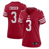Maillot Nike Robbie Chosen Scarlet pour femme des San Francisco 49ers