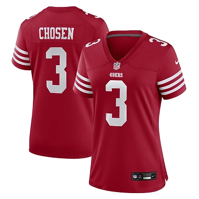 Maillot Nike Robbie Chosen Scarlet pour femme des San Francisco 49ers