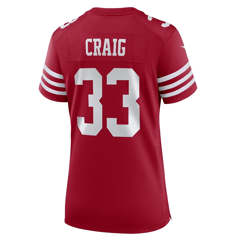 Women's Nike Roger Craig Scarlet San Francisco 49ers Team Retired Game Jersey