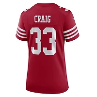 Women's Nike Roger Craig Scarlet San Francisco 49ers Team Retired Game Jersey
