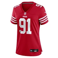 Women's Nike Sam Okuayinonu  Scarlet San Francisco 49ers Team Game Jersey