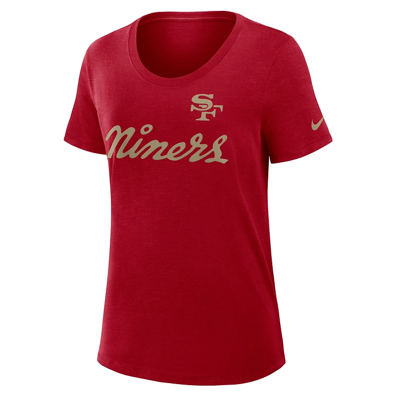 V104531 49ER 6DL 25 T-shirt à manches courtes Fangear Slub NFL Rivalry pour femme TEELADC 0348-6DL-9B-FY4 #3