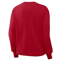 T-shirt Nike Scarlet San Francisco 49ers Boxy à manches longues pour femme