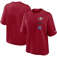 T-shirt Nike écarlate pour femme des 49ers de San Francisco