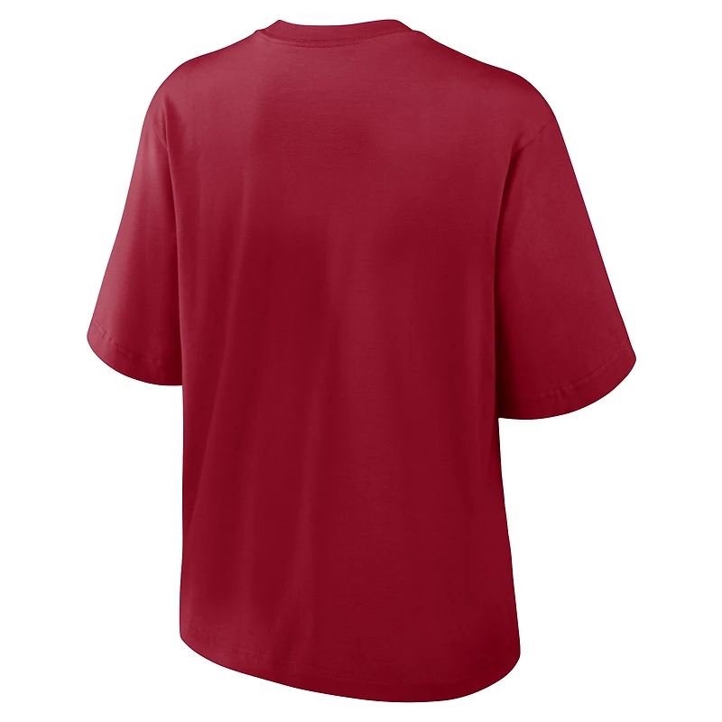 T-shirt Nike écarlate pour femme des 49ers de San Francisco