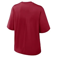 T-shirt Nike écarlate pour femme des 49ers de San Francisco