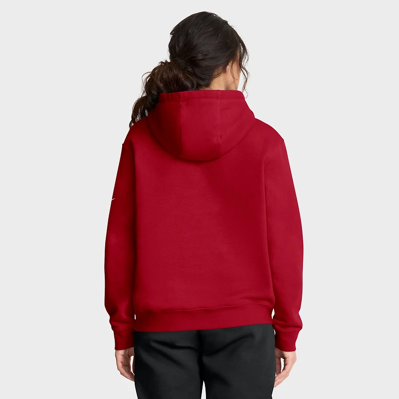Sweat à capuche Nike Scarlet San Francisco 49ers Club Fleece pour femme